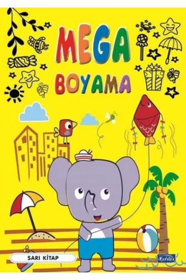 Mega Boyama Sarı Kitap Mega Boyama Sarı Kitap