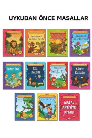 Uykudan Önce Masallar Seti (10 Kitap +1 Aktivite Takım) Uykudan Önce Masallar Seti (10 Kitap +1 Aktivite Takım)