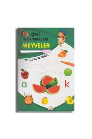 Çizgi Alıştırmaları Meyveler Çizgi Alıştırmaları Meyveler