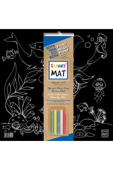 Funny Mat Black Okyanus (Tebeşirli) Funny Mat Black Okyanus (Tebeşirli)