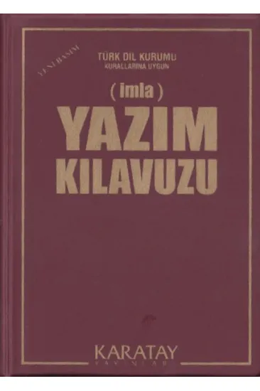 Yazım Kılavuzu (İmla) - (Plastik Kapak) Yazım Kılavuzu (İmla) - (Plastik Kapak)