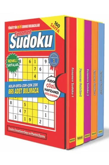 Fenomen Sudoku Bulmaca Seti - 5 Kitap Fenomen Sudoku Bulmaca Seti - 5 Kitap
