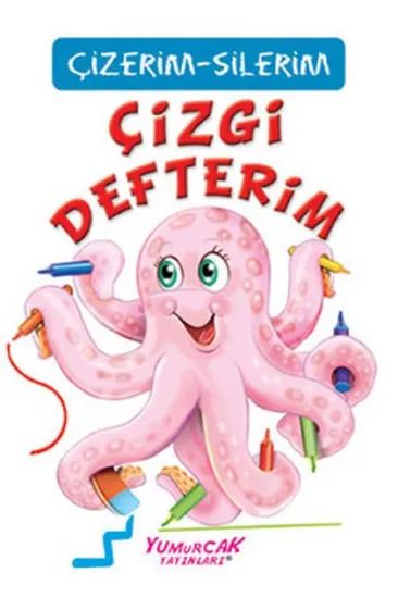 Çizgi Defterim (Çizerim-Silerim) - Kalem Hediyeli Çizgi Defterim (Çizerim-Silerim) - Kalem Hediyeli