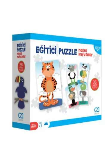 Eğitici Puzzle - Neşeli Hayvanlar Eğitici Puzzle - Neşeli Hayvanlar