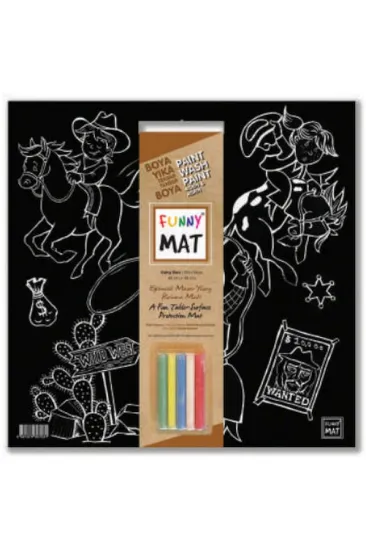 Funny Mat - Vahşi Batı 40x40cm