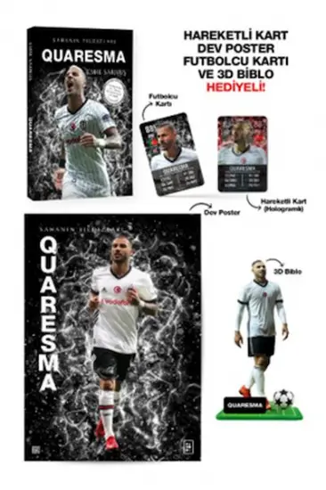 Quaresma - Sahanın Yıldızları - 3D Biblo Hediyeli! Quaresma - Sahanın Yıldızları - 3D Biblo Hediyeli!