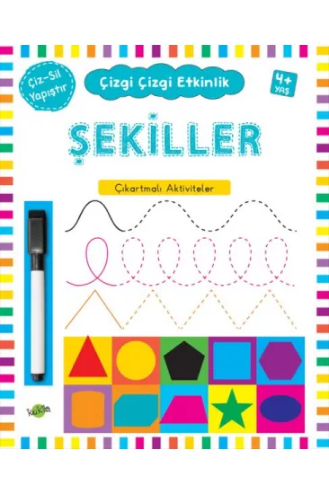 Çizgi Çizgi Etkinlik - Şekiller (4+ Yaş)