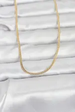 CM 14K Gold Renk Dolgun Zincir Model 60 cm Kadın Kolye CM 14K Gold Renk Dolgun Zincir Model 60 cm Kadın Kolye