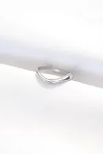 Yassı Silver Renk Ayarlanabilir Yüzük Yassı Silver Renk Ayarlanabilir Yüzük