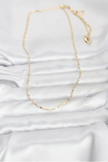 CM 14K Gold Renk Gemici Zincir Model 60 cm Kadın Kolye CM 14K Gold Renk Gemici Zincir Model 60 cm Kadın Kolye