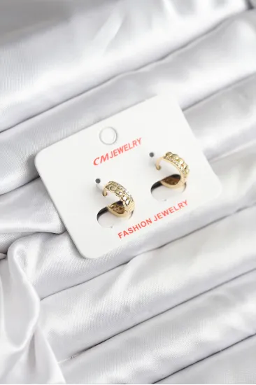 14K Gold Renk Kaplama CM Kadın Küpe