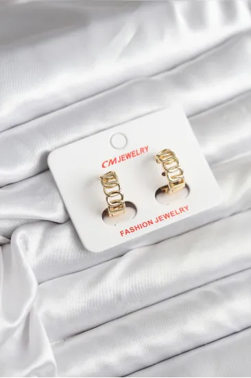 14K Gold Renk Kaplama Samanyolu Model CM Kadın Küpe 14K Gold Renk Kaplama Samanyolu Model CM Kadın Küpe