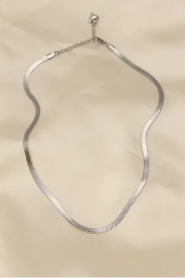 316L Çelik Silver Renk 45 cm İtalyan Zincir Model Kadın Kolye 316L Çelik Silver Renk 45 cm İtalyan Zincir Model Kadın Kolye