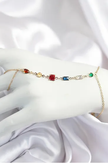 Pirinç Renkli Zirkon Taşlı Y Model Gold Renk Kadın Şahmeran Pirinç Renkli Zirkon Taşlı Y Model Gold Renk Kadın Şahmeran