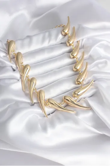 VIP Seri Özel Tasarım Gold Renk Kadın Kolye VIP Seri Özel Tasarım Gold Renk Kadın Kolye