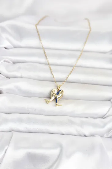 316L Çelik Zincir Gold Renk Dolphin Model Kadın Kolye 316L Çelik Zincir Gold Renk Dolphin Model Kadın Kolye