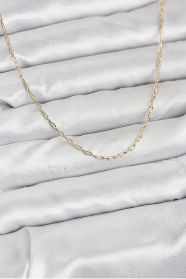 CM 14K Gold Renk Ataç Zincir Model 60 cm Kadın Kolye CM 14K Gold Renk Ataç Zincir Model 60 cm Kadın Kolye