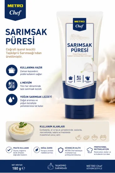 Sarımsak Püresi Tüp 100gr