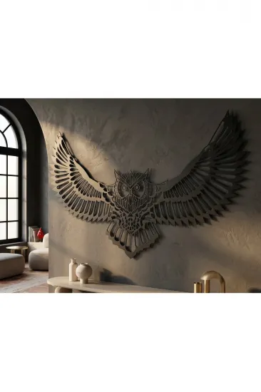 Desenli Baykuş Tasarımlı Hayvan Figürlü Metal Dekoratif Modern Duvar Tablosu Ev ve Ofis İçin Desenli Baykuş Tasarımlı Hayvan Figürlü Metal Dekoratif Modern Duvar Tablosu Ev ve Ofis İçin
