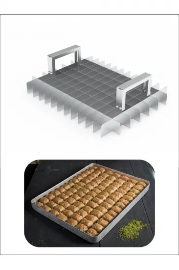 Baklava Dilimleme Bıçağı Paslanmaz Çelik Baklava Dilimi İz Çıkarma Bıçağı, 35x45 Tepsi 7x13 Dilim Baklava Dilimleme Bıçağı Paslanmaz Çelik Baklava Dilimi İz Çıkarma Bıçağı, 35x45 Tepsi 7x13 Dilim