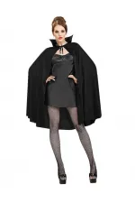 Siyah Renk Yakalı Halloween Pelerini 90 cm (5637) Siyah Renk Yakalı Halloween Pelerini 90 cm (5637)