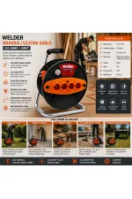 CT WELDER 3X2.5MM 20MT MAKARALI UZATMA KABLO (5637) CT WELDER 3X2.5MM 20MT MAKARALI UZATMA KABLO (5637)