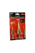 3 PARÇA HSS KADEMELİ MATKAP UCU SET (5637) 3 PARÇA HSS KADEMELİ MATKAP UCU SET (5637)