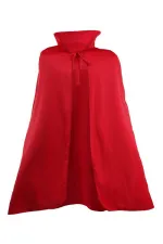 Kırmızı Renk Yakalı Pelerin 120 cm (5637)