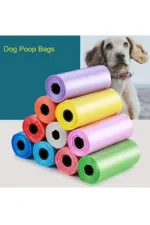 Köpek Dışkı Poşeti 4lü Düz Renk Set (5637)