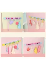 10 Kancalı Raylı Mutfak ve Banyo Düzenleyici Askı 30 cm (5637) 10 Kancalı Raylı Mutfak ve Banyo Düzenleyici Askı 30 cm (5637)