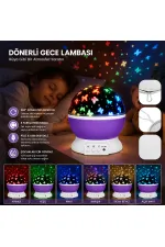 STAR MASTER PİLLİ DÖNERLİ GECE LAMBASI (5637)