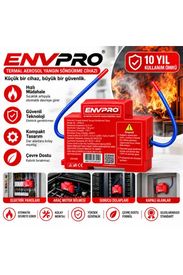ISI - SICAK AEROSOL OTOMATİK YANGIN SÖNDÜRME CİHAZ EMV-5687 (5637) ISI - SICAK AEROSOL OTOMATİK YANGIN SÖNDÜRME CİHAZ EMV-5687 (5637)
