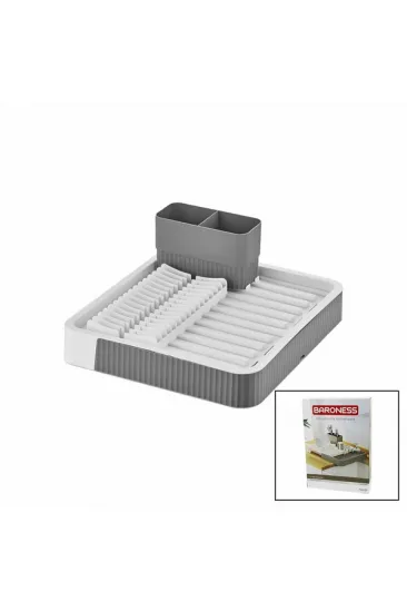 SÜRGÜLÜ  BULAŞIKLIK PLASTİK  32.5CM X 35.5CM - 51.5 X 35.5CM - GRİ RENK (5637)