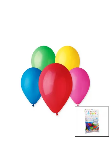 RENKLİ KLASİK BALON 10 İNÇ - 26CM - 100PCS (5637)