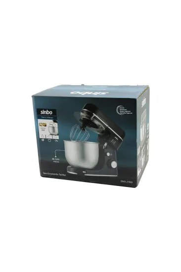 SİYAH STANDLI MİKSER ÇIRPICI - HAMUR YOĞURUCU - KARIŞTIRICI 8 KADEME HIZ AYAR 6L ÇELİK HAZNE 1300W SMX-2769 (5637)
