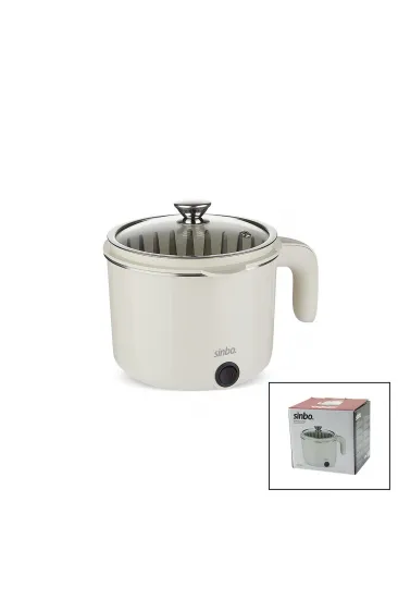 ELEKTRİKLİ ÇOK FONKSİYONLU PİŞİRİCİ PASLANMAZ ÇELİK TENCERE 800ML SCO-5063 (5637)