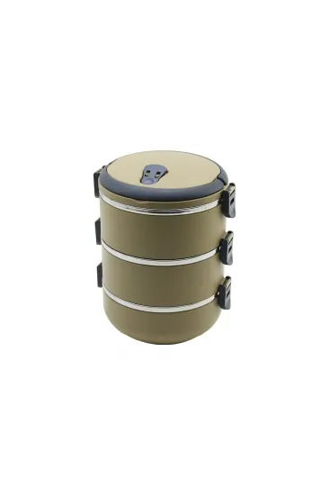 KAHVERENGİ 3LÜ SEFER TASI SAKLAMA KABI 1.8LT (5637) KAHVERENGİ 3LÜ SEFER TASI SAKLAMA KABI 1.8LT (5637)