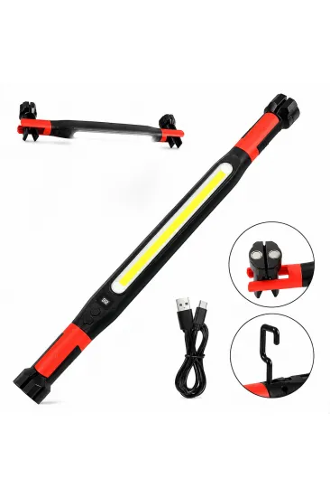 MIKNATISLI TYPE-C ŞARJ - DİJİTAL GÖSTERGE 360° DÖNEBİLEN GÖVDE - ASKI KANCA - ÇİFT RENK - 52.5CM EL FENER - IŞILDAK ÇOK AMAÇLI LED ÇALIŞMA LAMBASI 4 FONKSİYON RENKLİ KL-D95 (5637) MIKNATISLI TYPE-C ŞARJ - DİJİTAL GÖSTERGE 360° DÖNEBİLEN GÖVDE - ASKI KANCA - ÇİFT RENK - 52.5CM EL FENER - IŞILDAK ÇOK AMAÇLI LED ÇALIŞMA LAMBASI 4 FONKSİYON RENKLİ KL-D95 (5637)