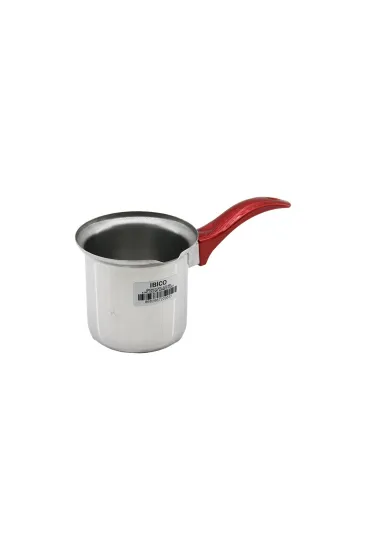 NO-5  ÇELİK CEZVE  KIRMIZI KULP (5637)
