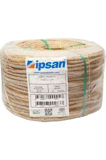 HALAT 6MM NATURAL JÜT KIRNAP İPİ TOP 200MT (5637) HALAT 6MM NATURAL JÜT KIRNAP İPİ TOP 200MT (5637)