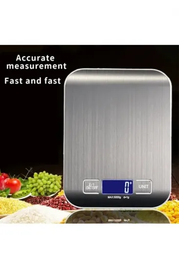 Metal Dijital Mutfak Terazisi Hassas Tartı 5 Kg Crown (5637) Metal Dijital Mutfak Terazisi Hassas Tartı 5 Kg Crown (5637)