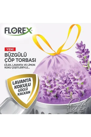 250 ADET FLOREX-503 AVANTAJ LAVANTA KOKULU BÜZGÜLÜ BÜYÜK 10PCS 65X70CM ÇÖP TORBA 25x10=250 (5637)