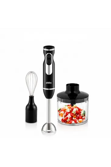 2HIZ AYAR - PASLANMAZ ÇELİK BIÇAK EL MULTİ BLENDER SETİ 700ML HAZNELİ SHB-7529 (5637)