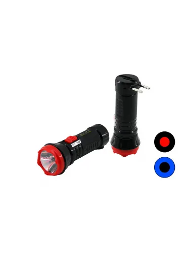 1W TEK LED FİŞ ŞARJLI EL FENERİ UZUN MESAFELİ (5637)