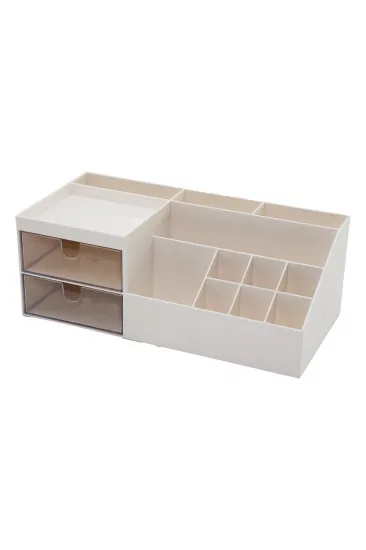 2 ÇEKMECELİ + 12 BÖLMELİ PLASTİK MAKYAJ - TAKI ORGANİZER 12X24CM-- Y: 4-6-7-8-9CM (5637) 2 ÇEKMECELİ + 12 BÖLMELİ PLASTİK MAKYAJ - TAKI ORGANİZER 12X24CM-- Y: 4-6-7-8-9CM (5637)