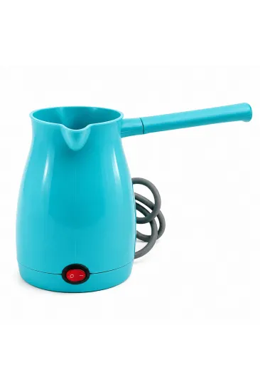 AWOX CAFFEEN  MAVİ  ELEKTRİKLİ CEZVE  TÜRK KAHVESİ  MAKİNESİ  PLASTİK   ÇİFT AĞIZ   0.4LT - 5 FİNCAN   1000W (5637)