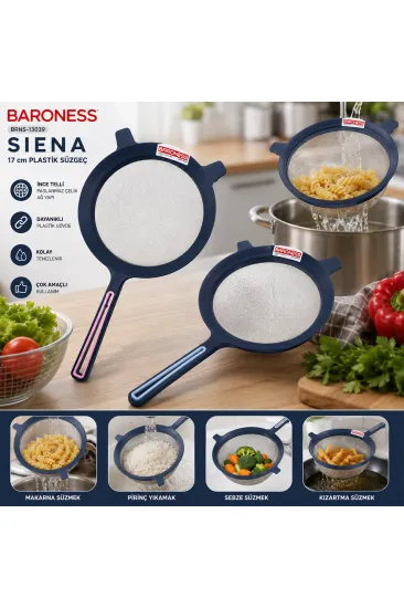 SİENA 17CM PLASTİK SÜZGEÇ (5637)