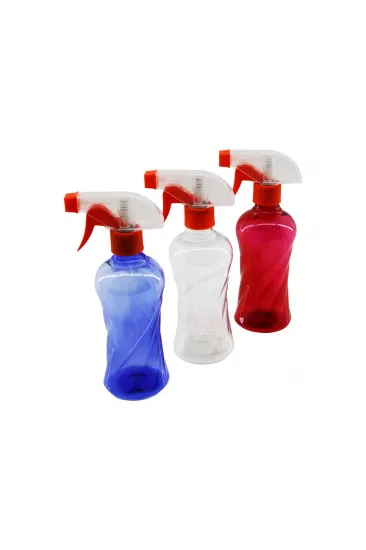 350ML RENKLİ ŞEFFAF UZUN - PLASTİK - BURGULU BOŞ SPREY PÜSKÜRTÜCÜ ŞİŞE (5637) 350ML RENKLİ ŞEFFAF UZUN - PLASTİK - BURGULU BOŞ SPREY PÜSKÜRTÜCÜ ŞİŞE (5637)
