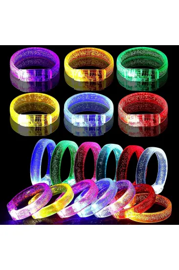 Led Işıklı Pilli Işıklı Rengarenk Kalın Bileklik Işıklı Bilezik Karışık Renk 1 Adet (5637) Led Işıklı Pilli Işıklı Rengarenk Kalın Bileklik Işıklı Bilezik Karışık Renk 1 Adet (5637)