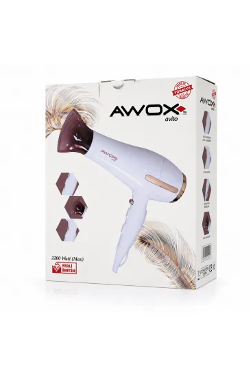 BEYAZ AVİTO SAÇ KURUTMA MAKİNESİ 2200W 1407 (5637)